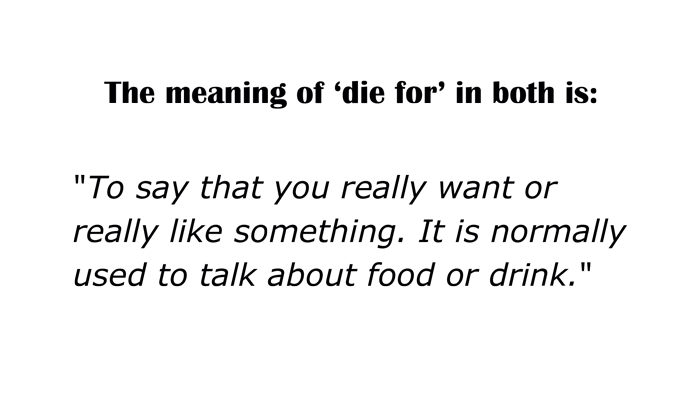 Image of a first example text from the phrasal verb daily videos